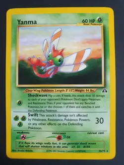 Yanma 36/75 - Neo Discovery Set - Pokemon Card - Excellent Condition - Image 1
