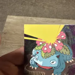 Venusaur E3 Embossed Holo Black Logo Topps Mewtwo Strikes Back Pokemon Card - Image 2