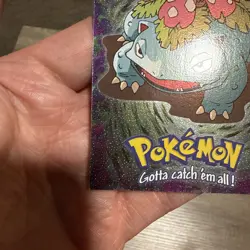 Venusaur E3 Embossed Holo Black Logo Topps Mewtwo Strikes Back Pokemon Card - Image 4