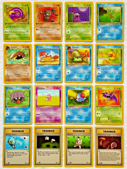 Pokemon 1st EDITION 1999 Fossil Set ALL Common Cards - 16 Card Lot - NM to Mint! - Image 1