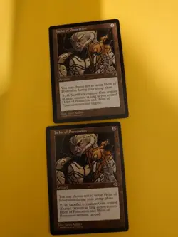 Helm of Posssession x2 Artifact Tempest. Old Vintage. Mtg Card 1 Damaged - Image 1