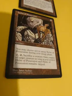 Helm of Posssession x2 Artifact Tempest. Old Vintage. Mtg Card 1 Damaged - Image 5