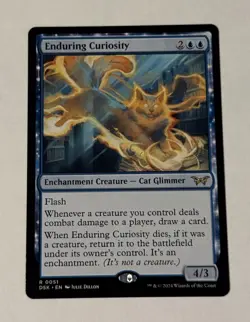 MTG Enduring Curiosity - Duskmourn: House of Horror LP - Image 1