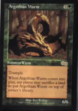 Argothian Wurm - Urza's Saga: #236, Magic: The Gathering Nm R40 - Image 1