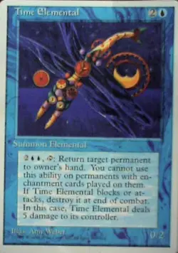 Time Elemental - Fourth Edition: #108, Magic: The Gathering Lp R38 - Image 1