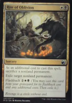 Rite of Oblivion - Innistrad: Midnight Hunt: #237, Magic: The Gathering Nm R34 - Image 1