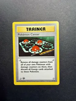 Pokemon Cards: Base Set 1st Edition Uncommon: Pokemon Center 85/102 - Image 1