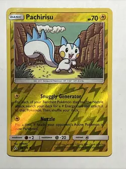 Pachirisu 49/156 Rev Reverse Holo SM Ultra Prism Pokemon - Image 2