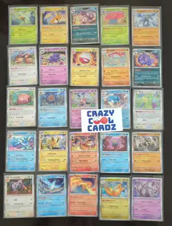 153 Card Complete common uncommon rare c/u/r Set Pokemon Scarlet and Violet 151 - Image 2