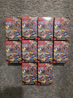 Lot Of 10 Pokemon Mega Evolution Booster Bundles Sealed On Hand - Image 1