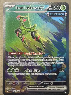 Pokemon TCG: Iron Leaves EX 203/162 - SV05: Temporal Forces - SIR - NM - Image 1