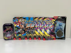 Pokemon TCG Mega Evolutions - 7x Sleeved Booster Packs, 1x Promo Pack, 1x Tin - Image 1