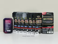 Pokemon TCG Mega Evolutions - 7x Sleeved Booster Packs, 1x Promo Pack, 1x Tin - Image 2