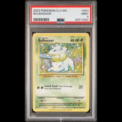 Bulbasaur 001/034 Holo PSA 9 Mint 2023 Pokemon TCG Classic Collection - Image 1