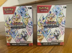 (Lot of 2) Pokemon TCG Scarlet & Violet Prismatic Evolutions Booster Bundle - Image 1