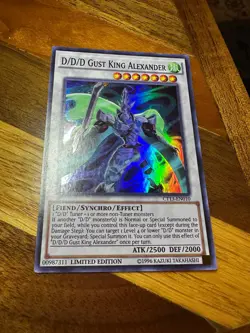 D/D/D Gust King Alexander CT13-EN010 Limited Edition Super Rare PL + BONUS - Image 1