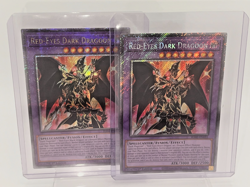 Set of 2 Yu-GI-OH! Red-Eyes Dark Dragoon(Quarter Century & Platinum Secret Rare) - Image 1
