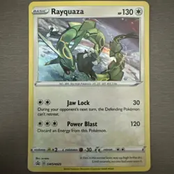 Rayquaza SWSH029 Holo Black Star Promo Card Near Mint Condition - Image 1