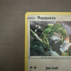 Rayquaza SWSH029 Holo Black Star Promo Card Near Mint Condition - Image 2