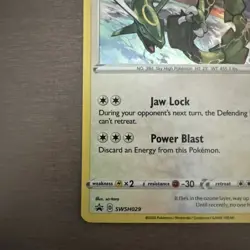 Rayquaza SWSH029 Holo Black Star Promo Card Near Mint Condition - Image 5