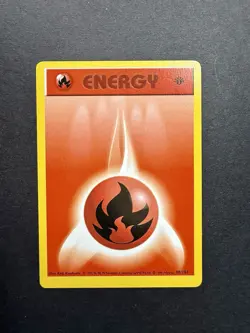 Pokemon Cards: Base Set 1st Edition Energy: Fire Energy 98/102 - Image 1