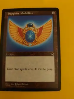 Sapphire Medallion rare Tempest. Old Vintage. Magic the Gathering Card. - Image 3