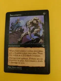Sarcomancy rare Tempest. Old Vintage. Magic the Gathering Card. - Image 2