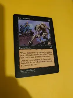 Sarcomancy rare Tempest. Old Vintage. Magic the Gathering Card. - Image 3