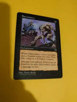 Sarcomancy rare Tempest. Old Vintage. Magic the Gathering Card. - Image 4