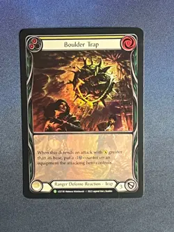 FAB LGS138 Boulder Trap FOIL Promo Ranger Defense Reaction Flesh & Blood TCG - Image 1