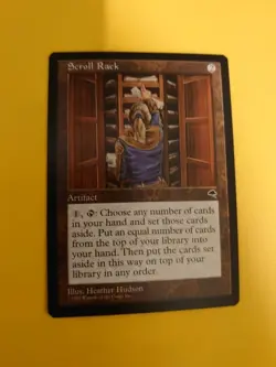 Scroll Rack. Rare Artifact Tempest. Old Vintage. Magic the Gathering Card. - Image 3
