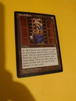 Scroll Rack. Rare Artifact Tempest. Old Vintage. Magic the Gathering Card. - Image 4