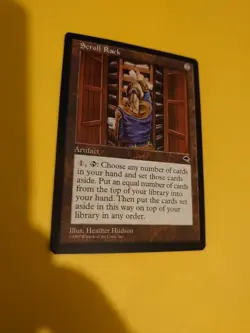 Scroll Rack. Rare Artifact Tempest. Old Vintage. Magic the Gathering Card. - Image 5