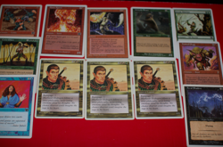 MTG 12x Chronicles 6th edition 7th 8th legendary green magic cards HP - Image 1