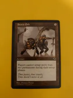 Static Orb. Artifact Tempest. Old Vintage. Magic the Gathering Card. - Image 1