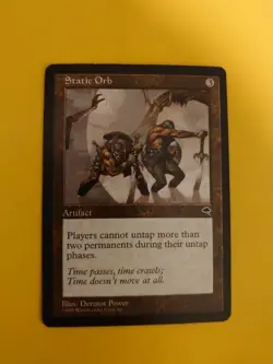 Static Orb. Artifact Tempest. Old Vintage. Magic the Gathering Card. - Image 2