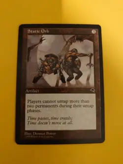 Static Orb. Artifact Tempest. Old Vintage. Magic the Gathering Card. - Image 3