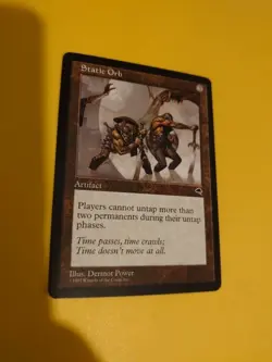 Static Orb. Artifact Tempest. Old Vintage. Magic the Gathering Card. - Image 5