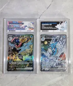 Kingdra Ex 131 Greninja Ex 132 Black Star Promos Mint 9 Ace Graded Pokemon Cards - Image 1