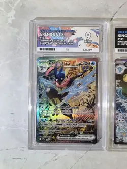 Kingdra Ex 131 Greninja Ex 132 Black Star Promos Mint 9 Ace Graded Pokemon Cards - Image 2