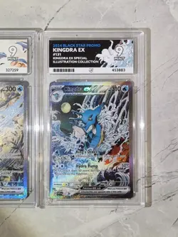 Kingdra Ex 131 Greninja Ex 132 Black Star Promos Mint 9 Ace Graded Pokemon Cards - Image 3