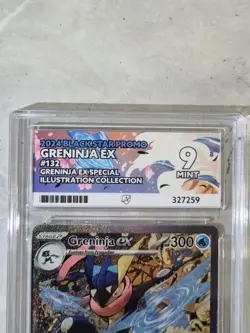 Kingdra Ex 131 Greninja Ex 132 Black Star Promos Mint 9 Ace Graded Pokemon Cards - Image 4