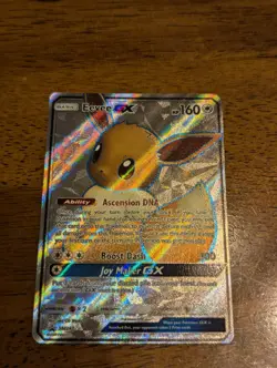 Eevee GX SM242 Sun & Moon Full Art Ultra Rare Holo Promo Pokemon Card - Image 1