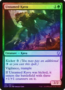 Untamed Kavu FOIL Dominaria PLD Green Uncommon MAGIC GATHERING CARD ABUGames - Image 1