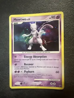 Pokemon Mewtwo TCG Holo Rare Card 9/100 Majestic Dawn - Image 1