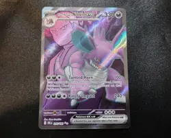 Team Rocket's Nidoking ex 216/182 Full Art Ultra Rare Destined Rivals Card NM - Image 1