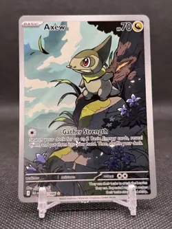 Axew 145/086 Pokemon TCG SV Black Bolt Illustration Rare Card - Image 1