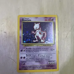 Mewtwo 10/102 Holo Rare Base Set Pokemon Card - Image 1