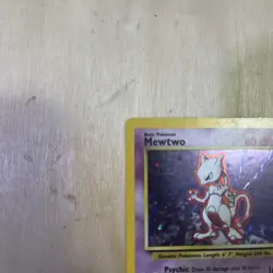 Mewtwo 10/102 Holo Rare Base Set Pokemon Card - Image 3
