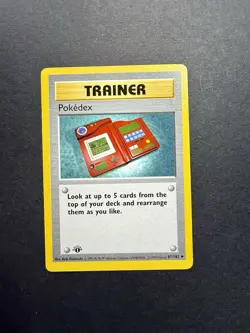 Pokemon Cards: Base Set 1st Edition Uncommon: Pokedex 87/102 - Image 1
